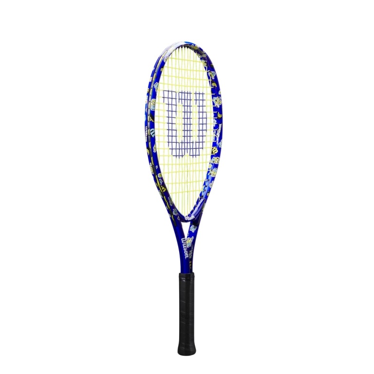 Wilson Kinder-Tennisschläger Minions 3.0 25in (9-12 Jahre) blau - besaitet -